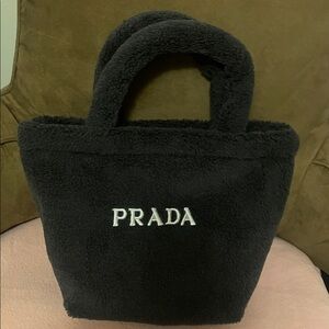 Prada parfum Black Plush Tote